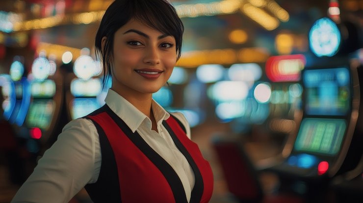Antarmuka aplikasi mobile aladdin 666 dengan meja live-dealer